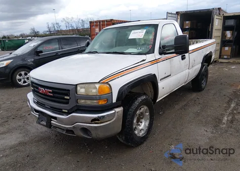2005 GMC Sierra 2500Hd Work Truck from USA, damaged, VIN 1GTHK24U75E250044